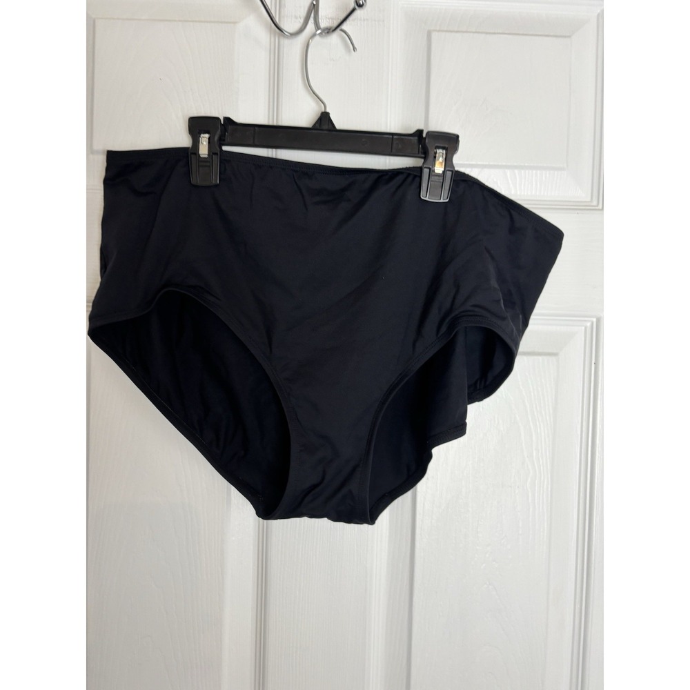 Coco Reef Women's 2XL Black High Waist Bikini Swim Bottom